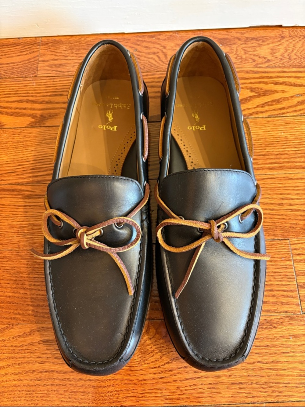Polo by Ralph Lauren Brown Leather Loafers. Roberts Leather Driver. Never worn.